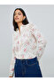 Off White Floral Embroidered Crochet Yoke Shirt - 6