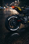 Motorcycle and Car Vehicle 3D Auto Tire Lettering 4 Piece Sticker Emblem Set