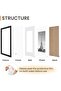 A4(21x29.7cm) Picture Frames, Set of 5, Display Pictures, 15.2 x 20.3cm With Mat or 21.3 x 20.3cm Without Mat, Wall Gallery, Poster Frames, Black - 3