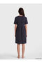 Alita City with a Difference of Color, Lcw Dream Navy Blue Combed Cotton Polka Dot Short Sleeve Women's Nightgown - 4