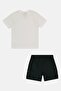 Toddlers Boy 2Pcs Graphic Print T-Shirt And Cargo Shorts, Multcolor - 3