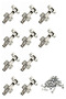 Piston Hinge with Brake Kitchen Wardrobe Cabinet Furniture Door Cover Metal Flat Chrome Stone Hinge - 5