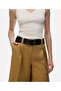 Metal Buckle Woven Texture Belt - 2