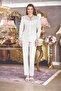 Women's Combed Cotton Lace 6-Piece Dowry Nightgown, Dressing Gown, Pajama Set K110 - 4