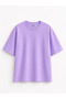 Oversize Lila Unisex Basic T-Shirt