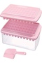 Ice Cube Tray with Lid and Bin for Freezer, Easy Release 66 Nugget Ice Tray with Cover, Storage Container, Scoop. Perfect Small Ice Cube Maker Tray & Mold. Flexable Durable Plastic, BPA Free