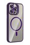 Ilkeshop iPhone 14 Pro Max Cover with Remim Lens and Magsafe Stand - (143550) Deep Purple - 3