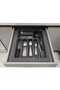 Moderno Lux Plastic Spoon Holder 44X49 Drawer Organizer Spoon Holder (Can Be Cut to Fit up to 38X41Cm)