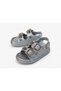 Girl's Double Buckle Glittery Lightweight Orthopedic Sole Sandals - 2