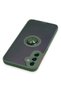 Ilkeshop New Galaxy A24 4g Case Montreal Silicone Cover with Ring (180129) - Green - 4