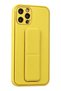 Ilkeshop New iPhone 12 Pro Case Coco Leather Stand Cover (185616) - Yellow - 2