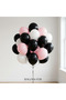 Black Pink White Balloon Set 20 Pieces Birthday Party Decoration Stylish