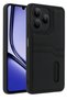 Ilkeshop New Realme Note 50 4g Case Sara Leather Case with Business Card Holder (214106) - Black