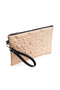 Star Embroidered Black Portfolio Bag Women's Clutch Stylish Handbag with Wrist Strap and Lining - 5