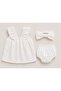 Baby Girl Embroidered Stylish Dress Set - 5