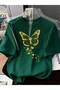 Printed Oversized Unisex Women's Crewneck T-Shirt
