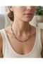 Gray Bead Detailed Gold Color Metal Detailed Necklace - 5