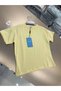 Girl's Crop Yellow T-Shirt - 4