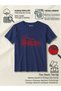 Heart Loaded Red Pickup Truck Printed 100% Cotton Navy Blue Lover T-Shirt - 5