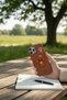 iPhone 16 Pro Max Compatible Kawaii Embroidered Cute Poodle Figured Silicone Phone Case - 7