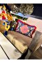Positano Rectangular Throw Pillow Cover - Red Fringed - 2