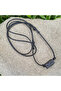 black 30-68cm Men's Masculine & Adjustable Lava Necklace, Essential Oil Diffuser Necklace, Beach nec - 3