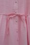 Ribbed Cupra Tunic with Elastic Sleeves and Ruffle Detail - Pink - 7