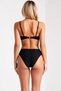 Women's Bikini Set Strapless Cut Covered Top with Straps Regular Waist Slip Bottom Draped Accessory Knitted Fabric - 5