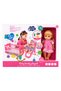 Baby Doll Play Set with Rocking Cradle, Feeding Seat and Toy Accessories for Kids - 3