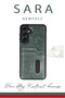 Zengemtx Galaxy S24 Fe Case Sara Leather Case with Business Card Holder (134026) - Tan - 2