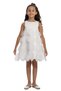 Girl's Dress with Heart Accessories Ecru (3-7 Years) 36134Pr - 7