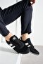 Men's Sneaker Daily Comfortable Sole Sports Shoes Black White - 2