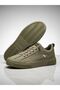 Khaki Fabric Detailed Memory Foam Rubber Laced Men's Sneaker