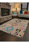 Sdt Colorful Ethnic Motif Gray Modern Woven Base Decorative Carpet Sdt840 - 2