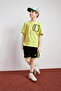 Regular Fit Sports Printed Black Boys' Shorts H2689A8/Bk81