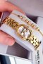 Oval Case Gold Color Women's Watch - Steel Band - Japanese Movement - Water Resistant - Special Boxed Dkby2060C1 - 4