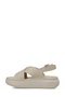 Layla Beige Women's Thick Sole Sandals - 3