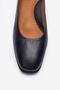Women's comfort ballet flats genuine leather mtd 24376 navy - 2