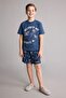100% Cotton Regular Fit 2-Piece White Pajama Set for Boys H0374A826Sm