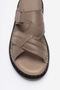 Men's Cross-Strapped Slippers Real Leather Dc 1143 Kum - 2