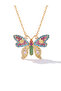 Rainbow Butterfly Necklace