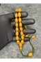 High-End Collectible Squeeze Amber Prayer Beads with Rope Tassels - 3