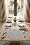 Floral French Guipure Supla Set - 40 cm Luxury Dining Table Presentation Set 6 Pieces Runner - 5