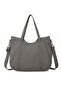 K.Grey Large Size Shopper Design Lightweight Fabric Women's Shoulder Bag