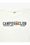Teddy Bear Printed Short Sleeve Crew Neck Cotton T-Shirt - 6