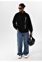 Polo collar detailed oversize sweatshirt - 4