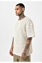 Black Striped Oversize Knitwear Sweater - 3
