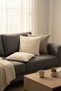 Puffy Cotton Cushion Cover Set of 2 43X43 cm Decorative Cushion with Zipper - 2