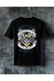 Born to Ride Motor Kask Printed Oversize T-Shirt