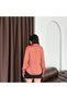 Tile Gold Button Detailed Pinstripe Satin Shirt - 6
